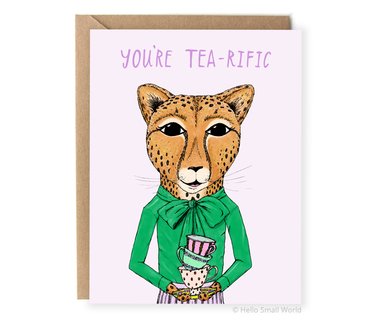 youre tearific tea pun card