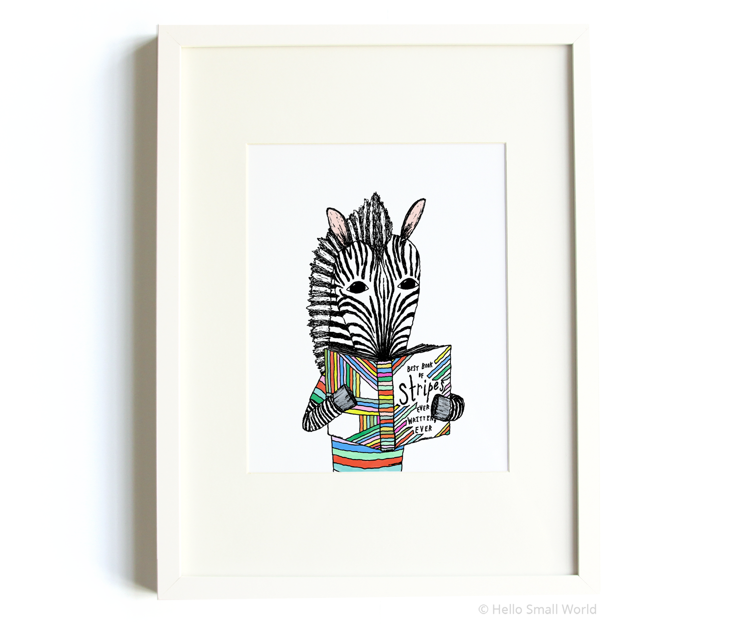 reading zebra 8x10 print