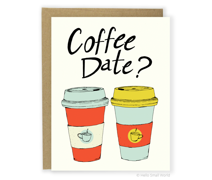 coffee date card