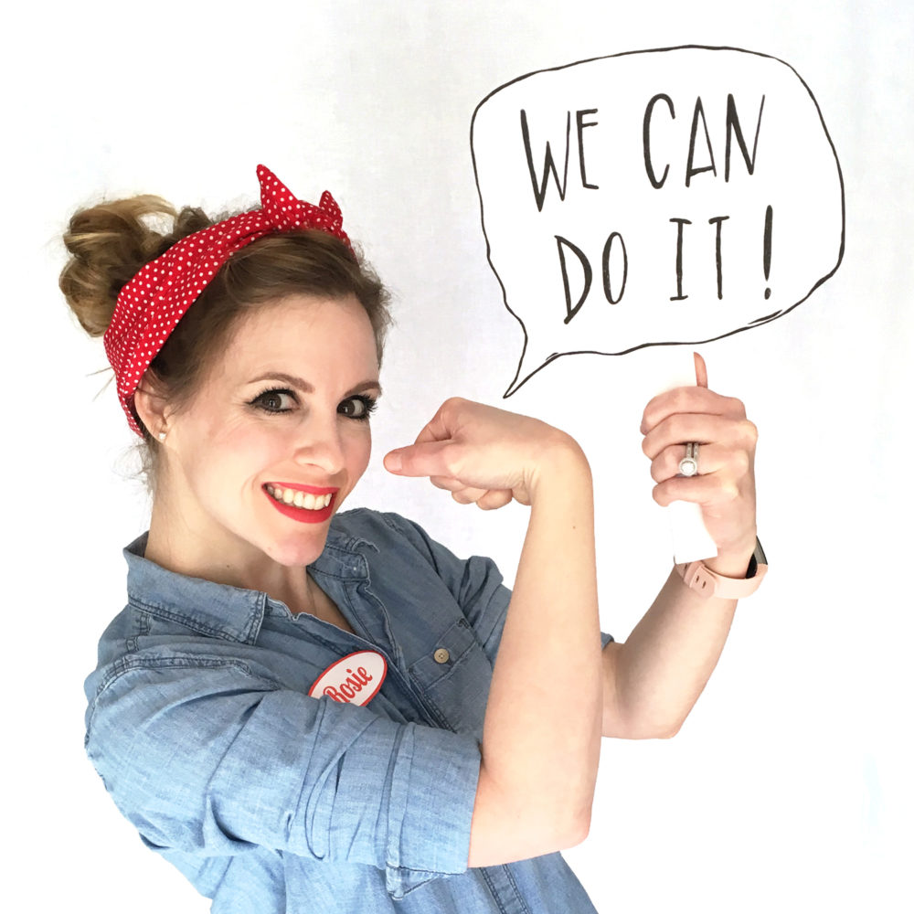 Printable Rosie The Riveter Badge Hello Small World