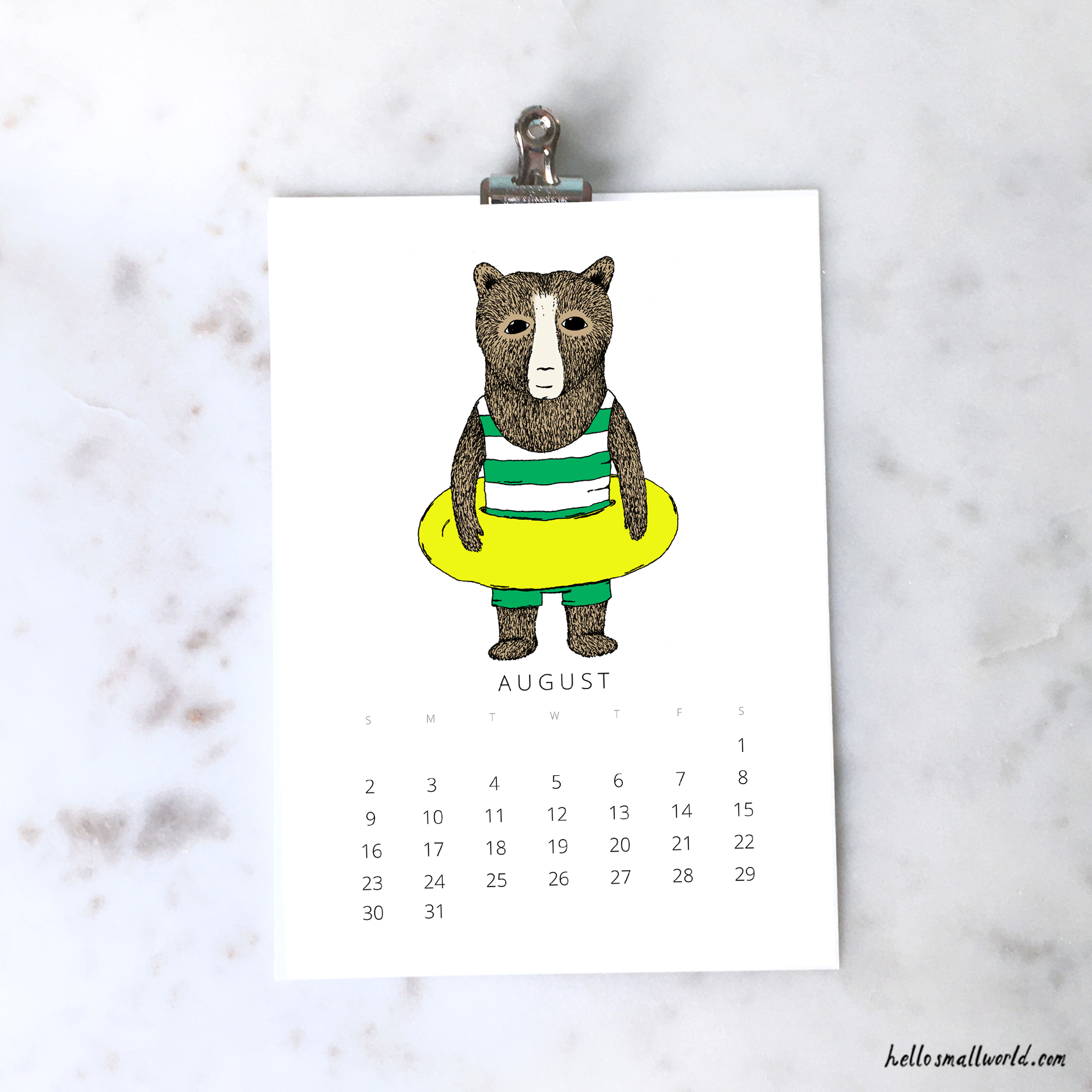 august 2026 calendar